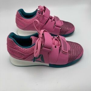 Reebok Legacy Lifter Flexweave Sneaker Women’s Size 8 Pink Teal Weightlifting